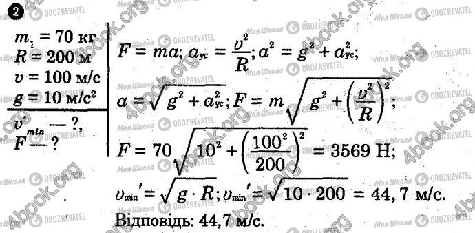 ГДЗ Физика 10 класс страница Вар2 Впр2